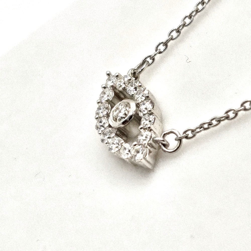 .50 Carats VS Lab Diamond Evil Eye Sterling Silver Necklace - Picture 6 of 6